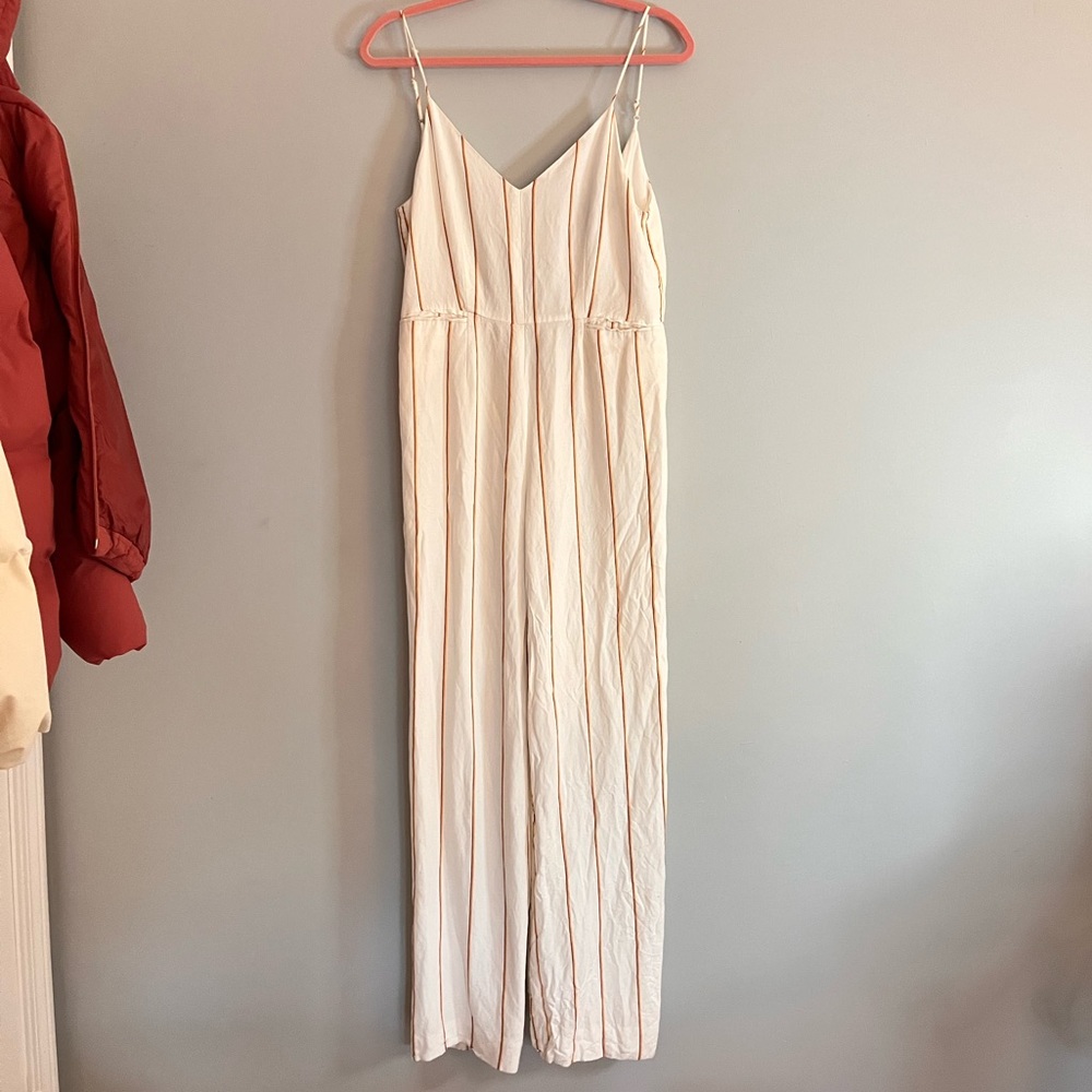 Anthropologie The Essential Jumpsuit Striped Size 0